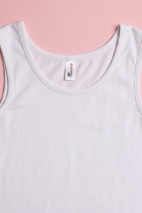Zivame Girls Solid Tank Top (Pack of 2) - Bright White — image 7